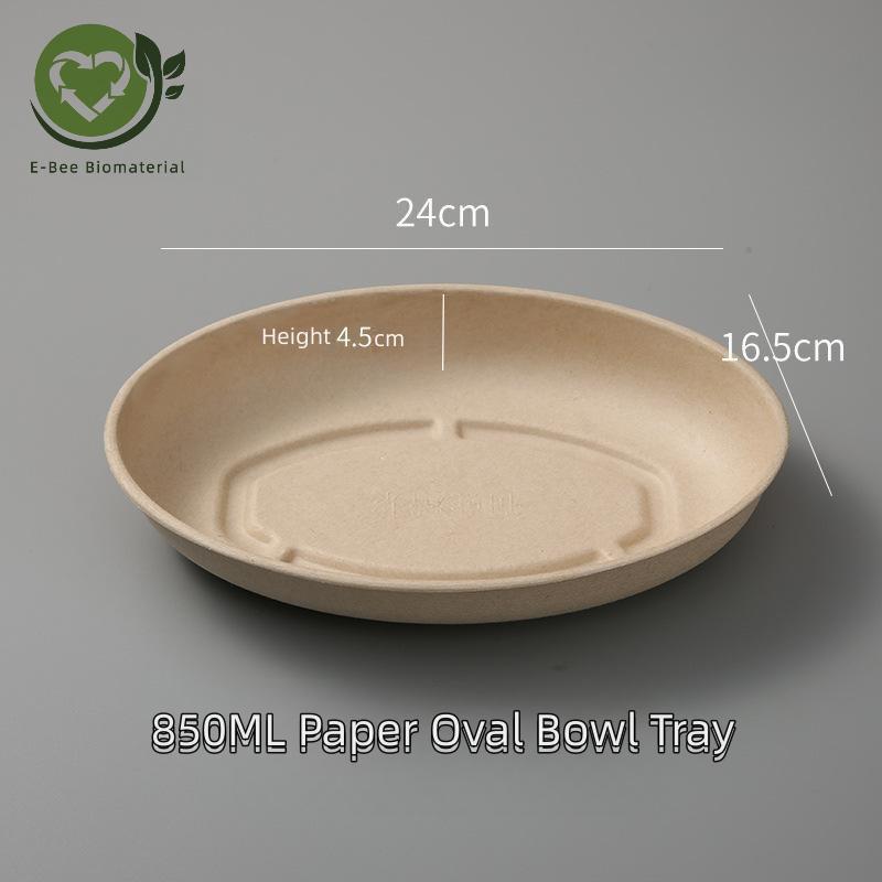 850ML Eco-friendly Paper Bowls for Milk Cereals, Snacks, Salads