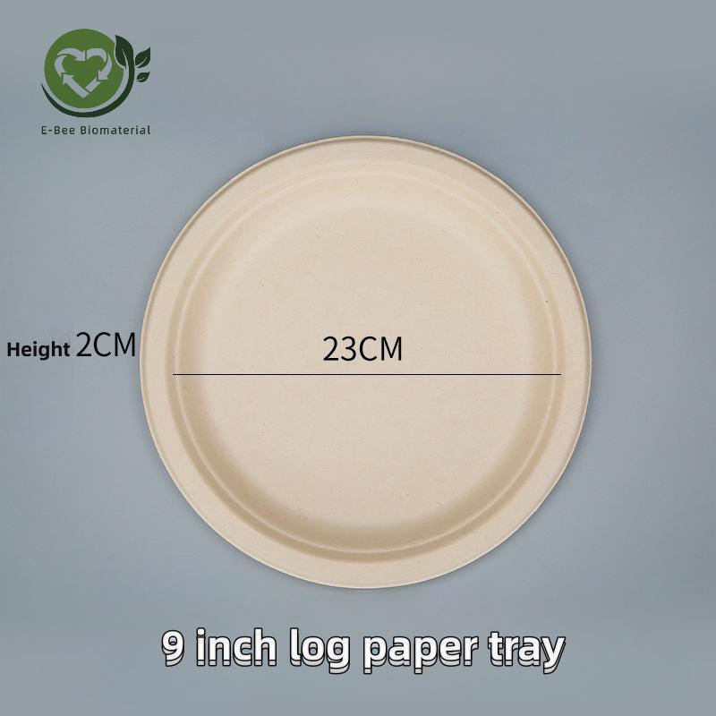 9 Inch Compostable Paper Plate for Party